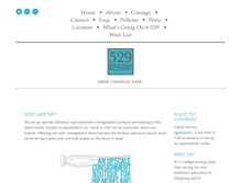 Tablet Screenshot of 529kidsconsign.com